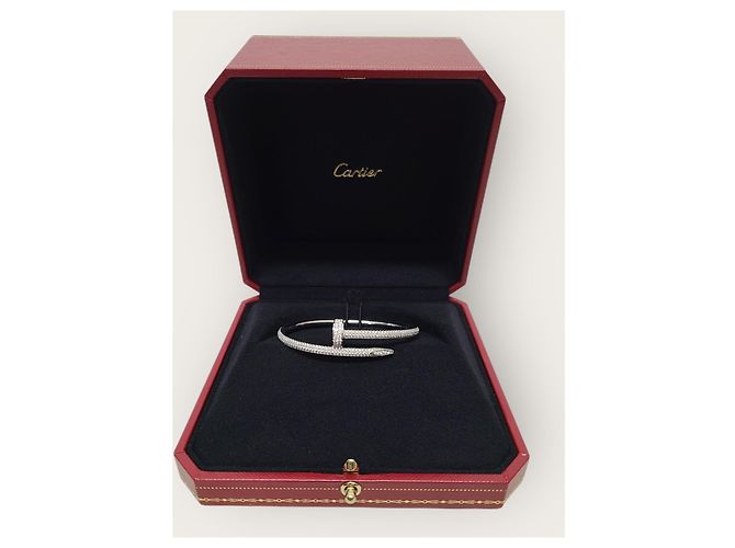 Cartier Weißgold mit Diamant-Pavé Juste un Clou - Ansicht 3