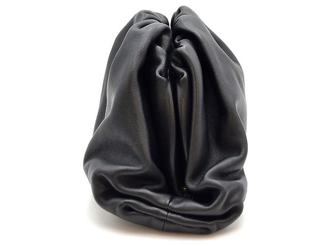 Bottega Veneta Borsa Dumpling in pelle di vitello nera Nero - vista 7