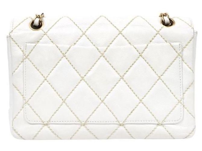 Chanel Borsa a tracolla White Wild Stitch Chain Bianco - vista 3
