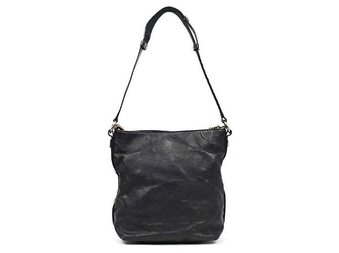 Chanel Black Quilted CC Bucket Bag Schwarz - Ansicht 3
