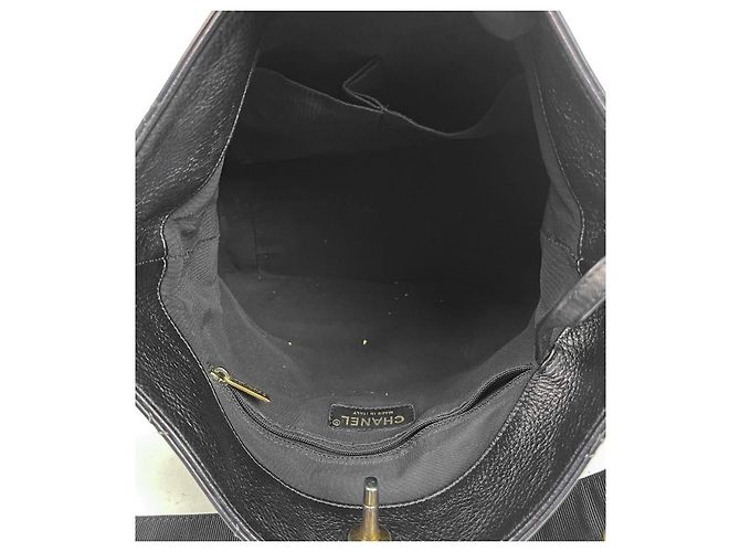 Chanel Black Quilted CC Bucket Bag Schwarz - Ansicht 5