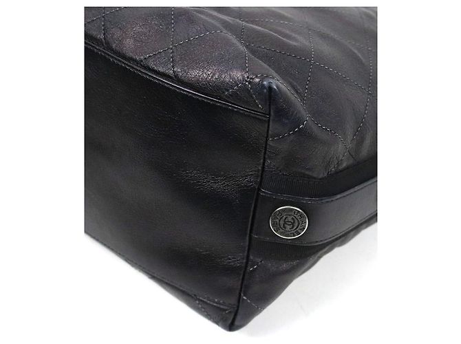 Chanel Black Quilted CC Bucket Bag Schwarz - Ansicht 7