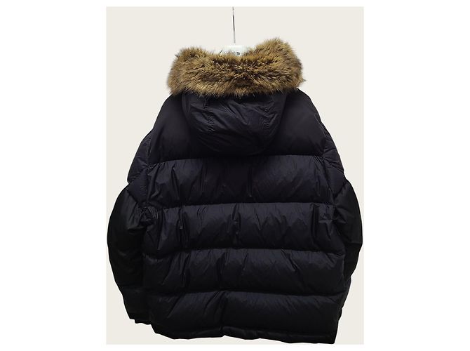 Moncler Black Badge Made Up Fur Hooded Down Jacket - view 4