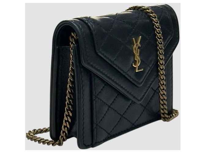 Saint Laurent Micro-Crossbody-Bag Schwarz - Ansicht 10