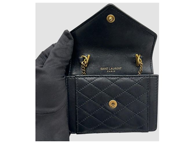 Saint Laurent Micro-Crossbody-Bag Schwarz - Ansicht 6
