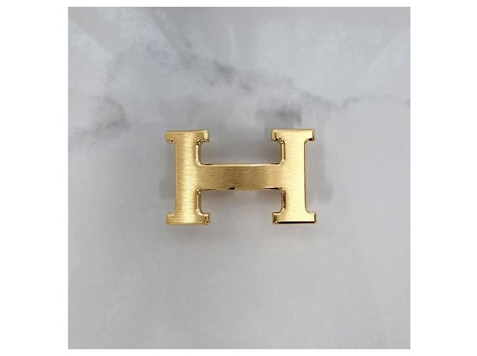 Hermès Reversible Men's Leather Belt with Gold Buckle Brown - view 8