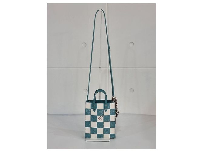 Louis Vuitton Borsa Sakpla XS Virgil Abloh Crossbody Tote Bag Blu - vista 14