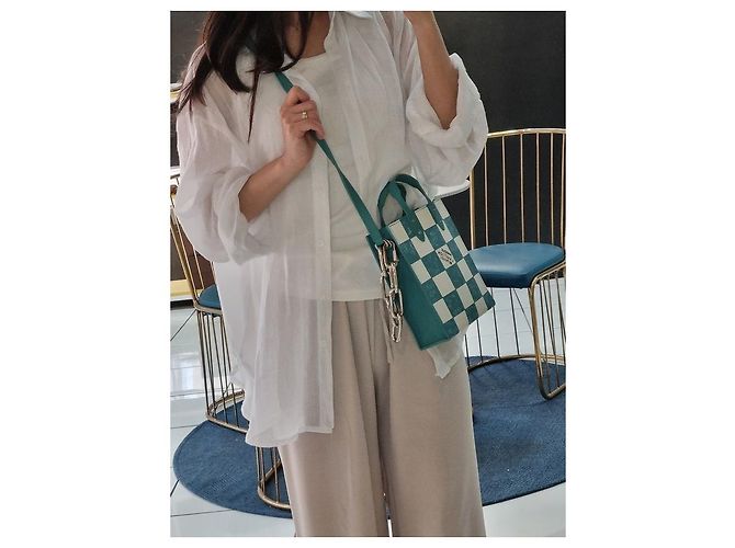 Louis Vuitton Borsa Sakpla XS Virgil Abloh Crossbody Tote Bag Blu - vista 24