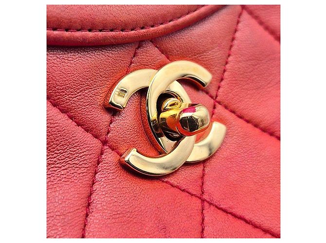 Chanel Lammfelltasche Rot - Ansicht 8