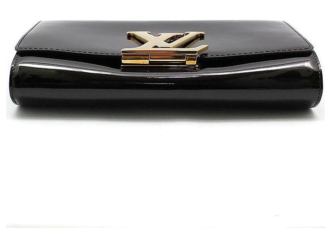 Louis Vuitton Borsa a tracolla Louise GM con catena in Amarante Patent Multicolore - vista 5