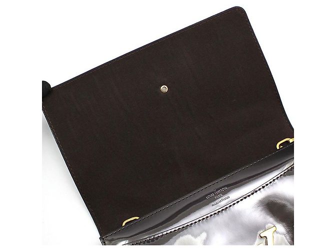 Louis Vuitton Borsa a tracolla Louise GM con catena in Amarante Patent Multicolore - vista 6