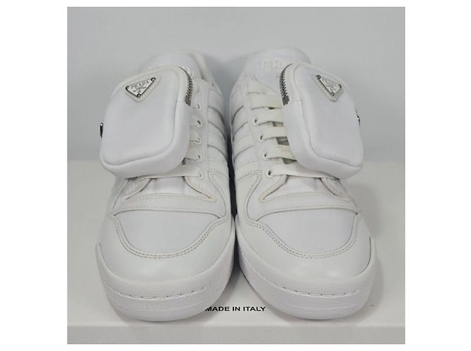 Sneakers Low Prada Adidas Re-Nylon Argento - vista 2