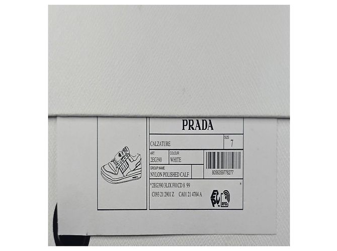 Sneakers Low Prada Adidas Re-Nylon Argento - vista 8