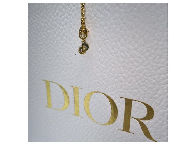 Dior Anello Logo Cuore e Collana con Pietra (Collana Premium) D'oro - vista 13