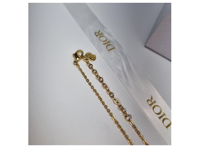 Dior Anello Logo Cuore e Collana con Pietra (Collana Premium) D'oro - vista 15
