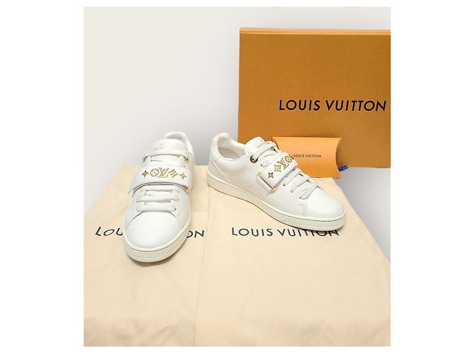 Louis Vuitton White Gold Monogram Velcro Front Row - view 8