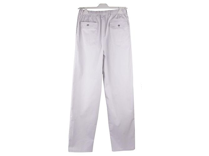 Hermès Pantaloni cargo plissettati Raspail da uomo Argento - vista 4