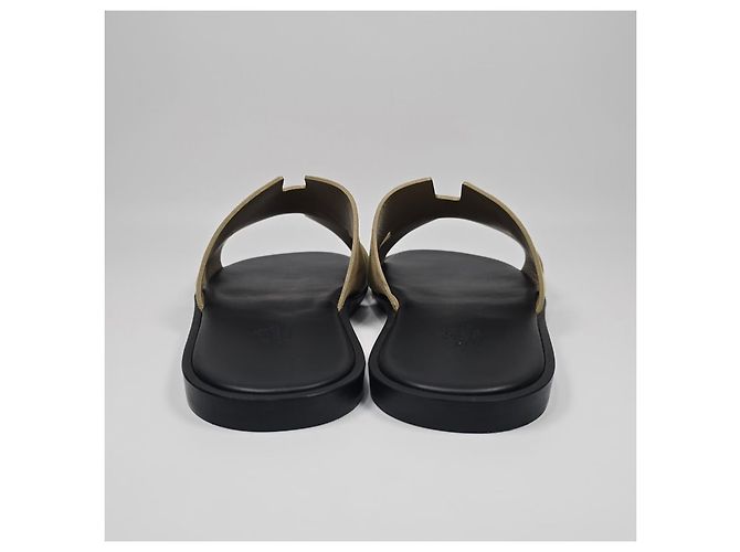 Hermès Pantofole in pelle scamosciata Izmir Multicolore - vista 6