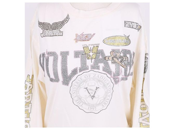 Zadig & Voltaire Weiße Sweatshirt für Damen mit Logo-Stickerei - Ansicht 2
