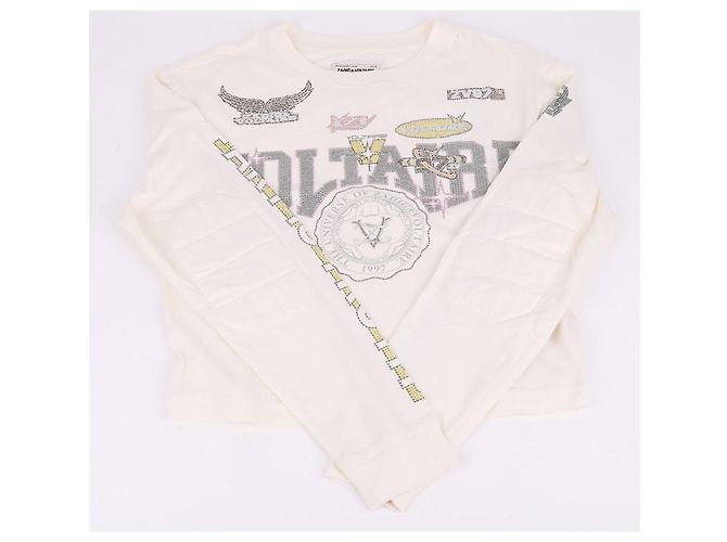 Zadig & Voltaire Weiße Sweatshirt für Damen mit Logo-Stickerei - Ansicht 6