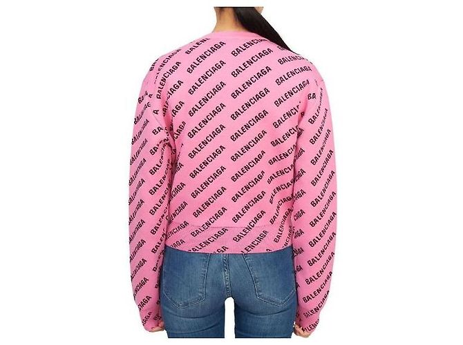 Balenciaga Oversized Logo Strick Pink XS - Ansicht 5