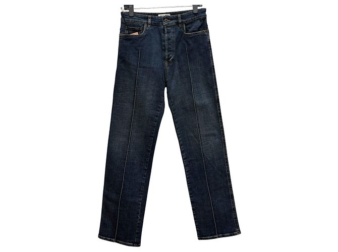 Miu Miu Pantalones de denim stretch con logo Negro - vista 5