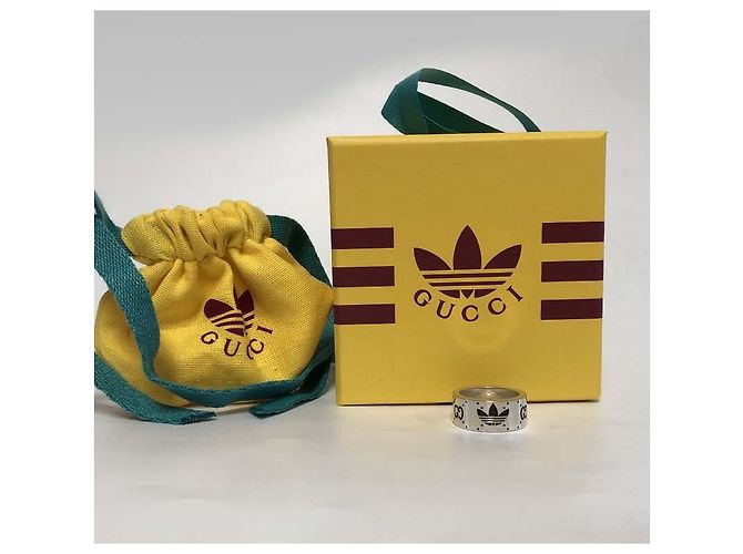 Gucci Anello d'argento Collaborazione Adidas Nuovo prodotto Argento D'oro - vista 11