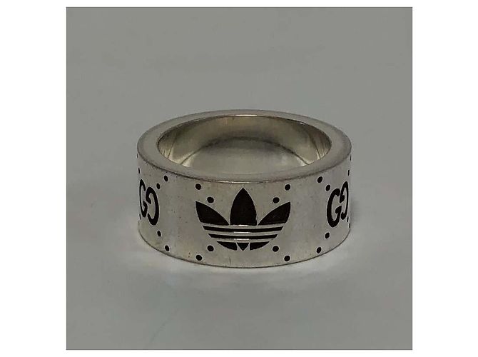 Gucci Anello d'argento Collaborazione Adidas Nuovo prodotto Argento D'oro - vista 12