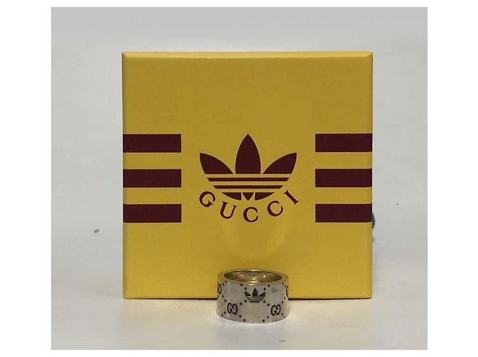 Gucci Anello d'argento Collaborazione Adidas Nuovo prodotto Argento D'oro - vista 15