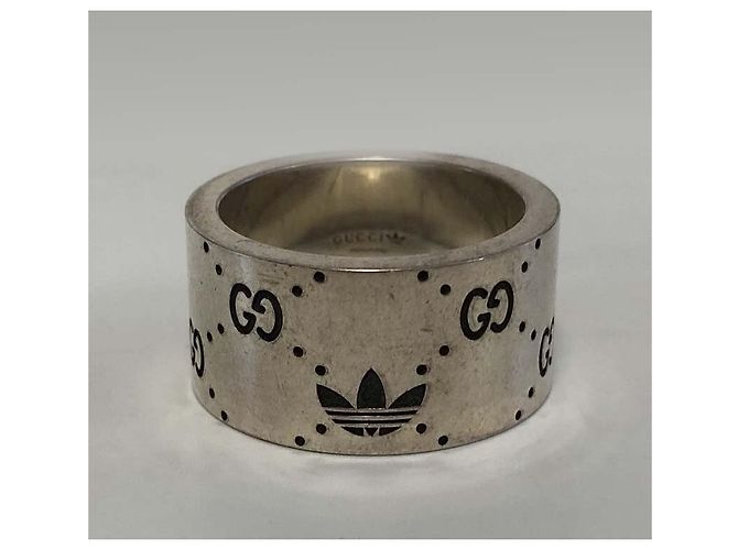 Gucci Anello d'argento Collaborazione Adidas Nuovo prodotto Argento D'oro - vista 16