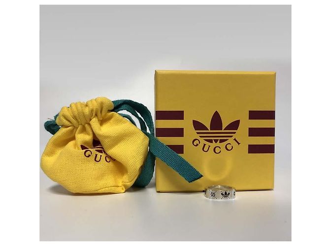 Gucci Anello d'argento Collaborazione Adidas Nuovo prodotto Argento D'oro - vista 7