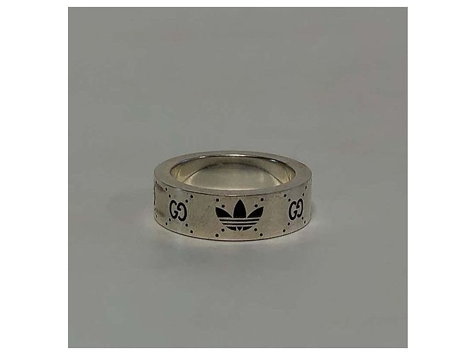 Gucci Anello d'argento Collaborazione Adidas Nuovo prodotto Argento D'oro - vista 8