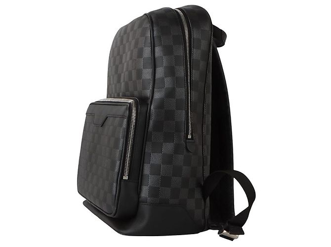 Louis Vuitton Zaino Campus Damier Infini Onyx Silver Nero - vista 2