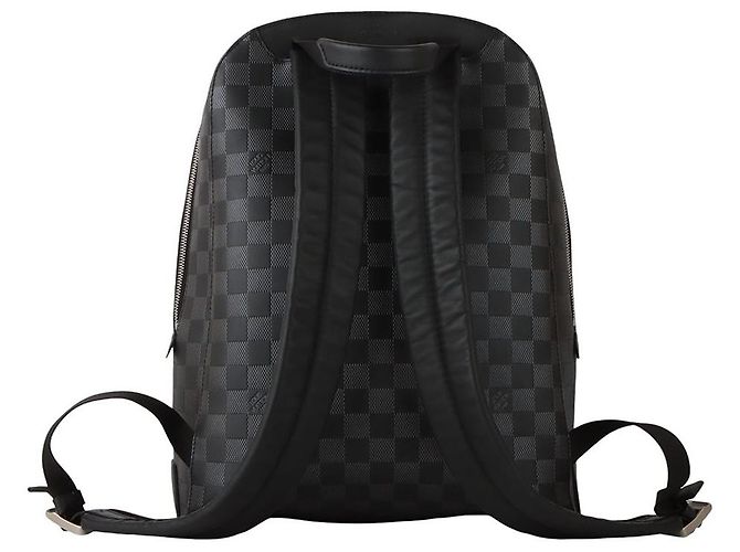 Louis Vuitton Zaino Campus Damier Infini Onyx Silver Nero - vista 3