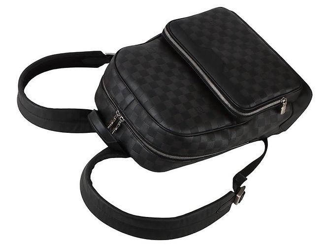 Louis Vuitton Zaino Campus Damier Infini Onyx Silver Nero - vista 4