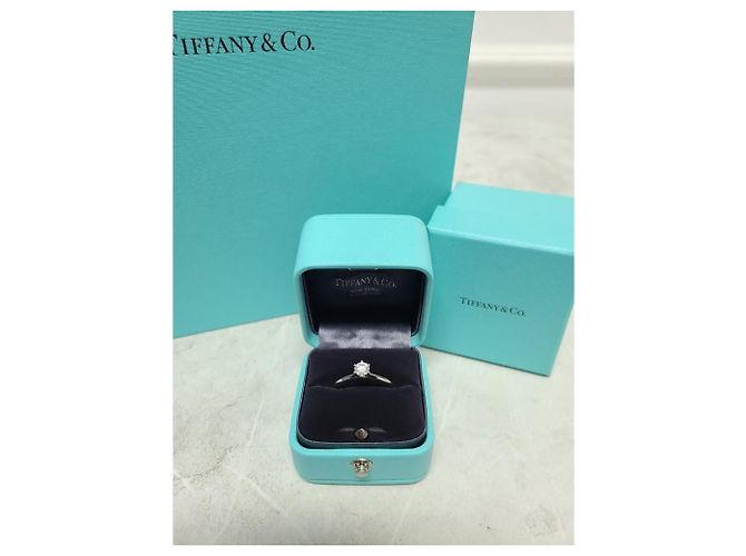 Tiffany & Co Tiffany Platinum Tiffany Setting Diamantring Golden - Ansicht 5