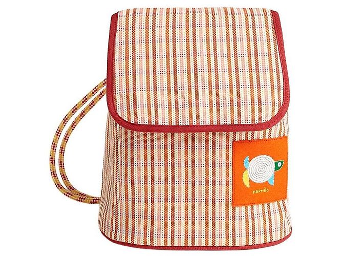 Hermès Zaino Animaux Nattes Multicolore - vista 3