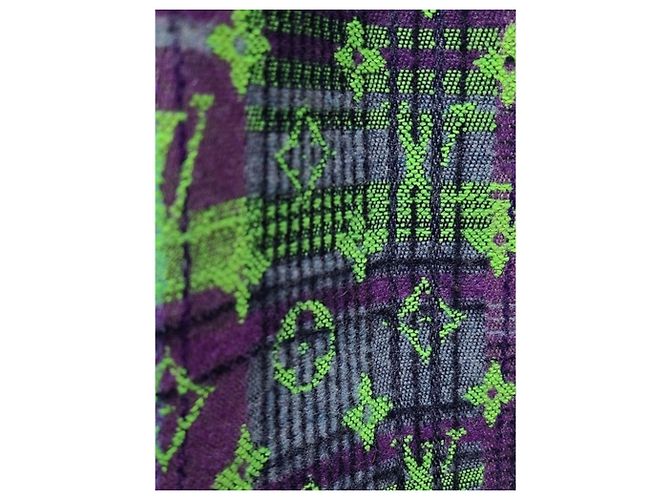 Louis Vuitton Monogram Neon Check Mantel Virgil Abloh Mehrfarben - Ansicht 3