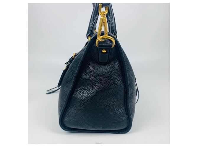 Prada Borsa Vitello Daino Nero - vista 4