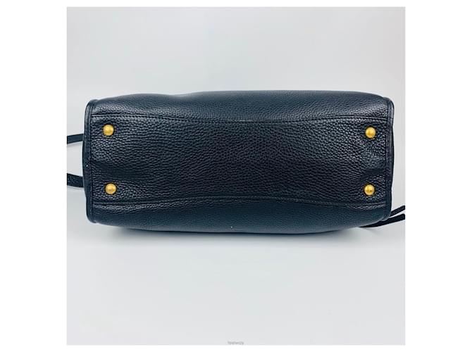 Prada Borsa Vitello Daino Nero - vista 5