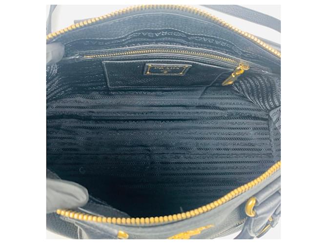 Prada Borsa Vitello Daino Nero - vista 6