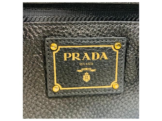 Prada Borsa Vitello Daino Nero - vista 9