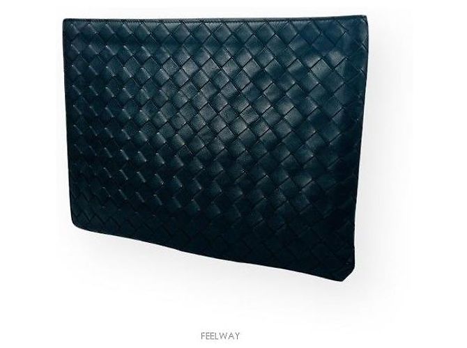Bottega Veneta Clutch in rete nera unisex Nero - vista 2