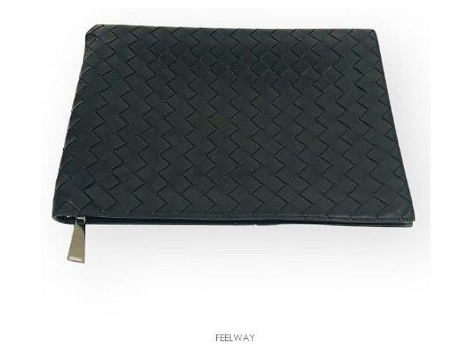 Bottega Veneta Clutch in rete nera unisex Nero - vista 3
