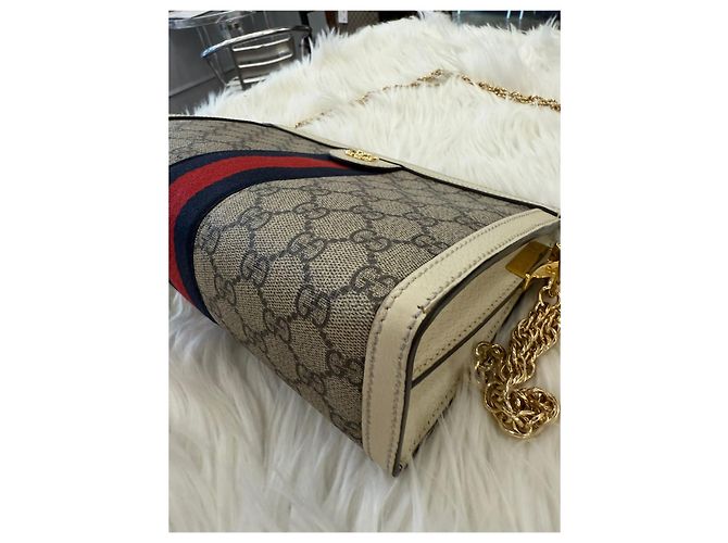 Gucci Borsa a Spalla Ophidia GG Supreme Multicolore - vista 11