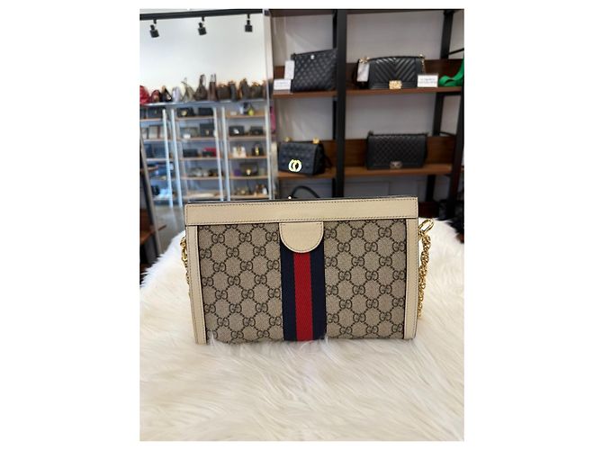Gucci Borsa a Spalla Ophidia GG Supreme Multicolore - vista 3