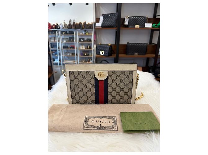 Gucci Borsa a Spalla Ophidia GG Supreme Multicolore - vista 4