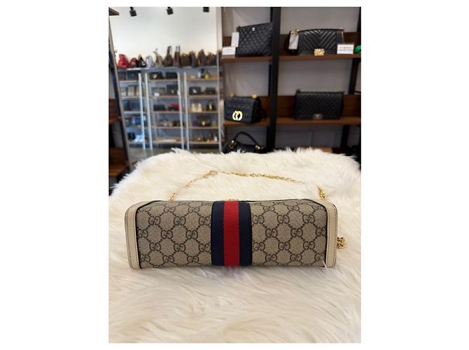Gucci Borsa a Spalla Ophidia GG Supreme Multicolore - vista 9