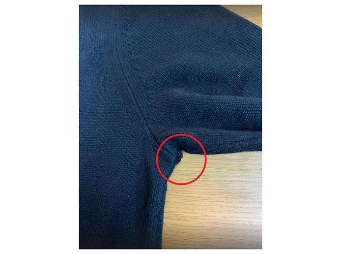 Burberry Refurbished XL Größe Herren Kaschmirpullover mit Monogramm-Motiv Schwarz Strick - Ansicht 5