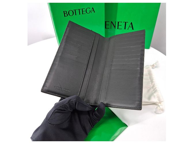 Bottega Veneta Portafoglio lungo Intrecciato da uomo Verde - vista 5